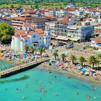 Paralia-panoráma - autobusová doprava CK Turancar (Paralia - Olympská riviéra)