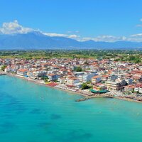 Paralia-panoráma - autobusová doprava CK Turancar (Paralia - Olympská riviéra)