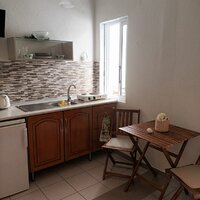 Apartmány Stella - kuchynka - autobusová doprava CK Turan(Olympic Beach, Olympská riviéra)