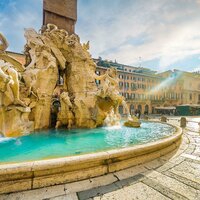 CK Turancar, autobusový poznávací zájazd, Rím - metropola Talianska, Piazza Navona, Fontána štyroch riek