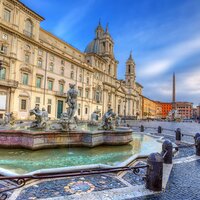 CK Turancar, autobusový poznávací zájazd, Rím - metropola Talianska, Piazza Navona, Fontána štyroch riek