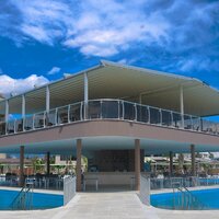 Hotel Sunmelia Beach Resort & Spa - bar pri bazéne - letecký zájazd CK Turancar - Turecko, Kizilagac