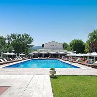 Hotel Sun Beach-Platamonas-Olympská riviéra-letecký zájazd CK Turancar-bazén, záhrada