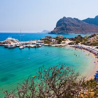 Grécko - Rodos - Hotel Kolymbia Sun - západná pláž - letecký zájazd CK Turancar (Rodos, Kolymbia)