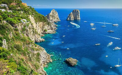 Autobusový poznávací zájazd, Taliansko, Kampánia s pobytom pri mori, Capri 