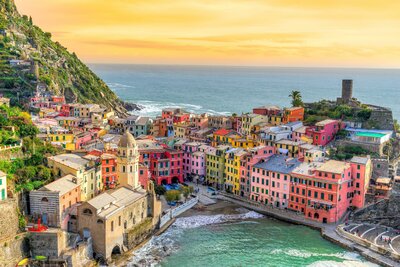 Autobusový poznávací zájazd, Taliansko, Ligúria, Cinque Terre, Vernazza