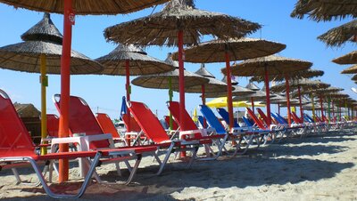 Paralia-pláž-autobusová doprava CK Turancar-Grécko (Olympská riviéra)