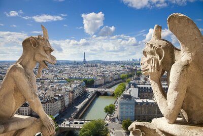 autobusový poznávací zájazd Paríž a Disneyland pohľad z Notre Dame