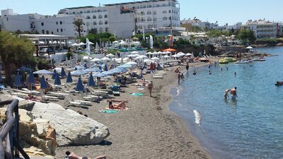 Hotel Silva beach - pláž - letecký zájazd CK Turancar - Kréta, Hersonissos