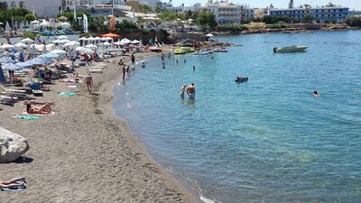 Hotel Silva beach - pláž - letecký zájazd CK Turancar - Kréta, Hersonissos