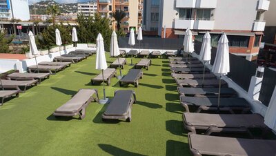 Hotel Maria del Mar - terasa - letecký zájazd CK Turancar - Španielsko, Lloret de Mar