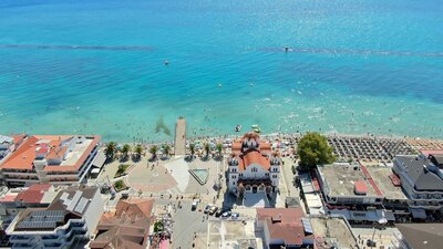 Letecký zájazd CK Turancar-Paralia-Olympic beach-panoráma