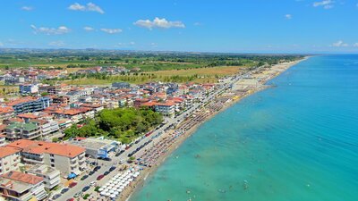 Letecký zájazd CK Turancar-Paralia-Olympic beach-panoráma