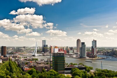 CK Turancar, autobusový poznávací zájazd, Kvetinové Holandsko a Belgicko, Rotterdam, panoráma mesta