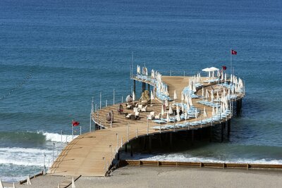 Asia Beach - mólo - letecký zájazd CK Turancar - Turecko, Alanya