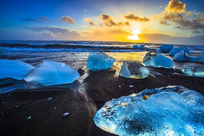 CK Turancar, Letecký poznávací zájazd, Island, Diamantová pláž