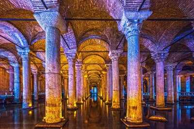 CK Turancar, Letecký poznávací zájazd, Turecko, Istanbul, bazilika Cisterna