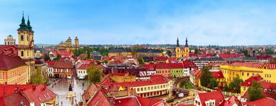 CK Turancar, autobusový poznávací zájazd, Maďarsko, Eger - panoráma mesta