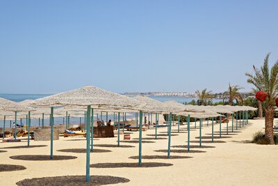 Hotel Three Corners Sunny Beach - pláž - letecký zájazd CK Turancar, Egypt Hurghada
