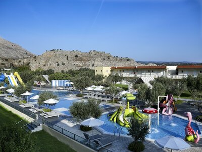 HOTEL KOLYMBIA STAR - bazén so šmýklavkami a detský bazén - letecký zájazd (Rodos, Kolymbia)