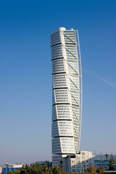 CK Turancar, autobusový poznávací zájazd, Škandinávsky okruh, Švédsko, Malmo, Turning Torso mrakodrap