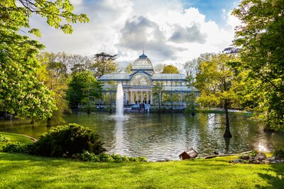 CK Turancar, Letecký poznávací zájazd, Španielsko, Madrid, park Retiro, Krištáľový palác