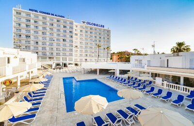 Letecký zájazd Malorka - hotel Globales Condes De Alcudia - bazén
