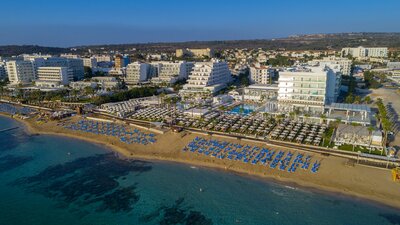 Letecký zájazd - Cyprus - Constantinos Great Beach - letecký pohľad