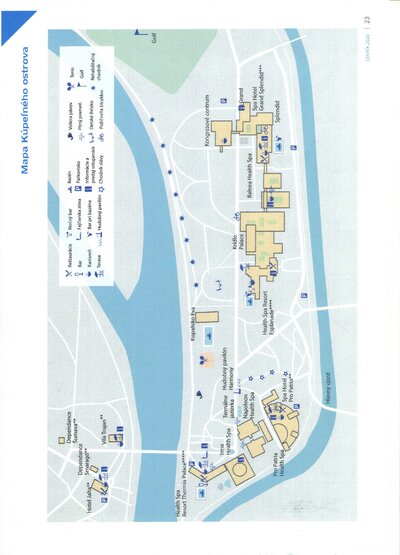Thermia Palace - mapa kuplneho ostrova- individuálny zájazd CK Turancar - Slovensko, Piešťany 
