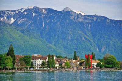 CK Turancar, autobusový poznávací zájazd, Švajčiarsko, Vevey, Ženevské jazero