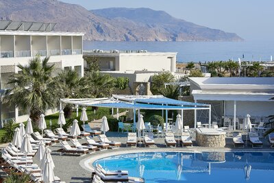 Hotel Mythos Palace Resort-bazén-letecký zájazd CK Turancar-Kréta-Georgioupolis Kournas