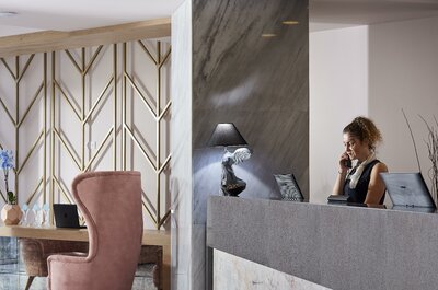 Hotel Mythos Palace Resort-recepcia-letecký zájazd CK Turancar-Kréta-Georgioupolis Kournas