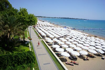 Hotel Side Star Beach - pláž - letecký zájazd CK Turancar - Turecko, Side