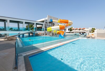 Hotel Virginia - bazén s tobogánom - letecký zájazd CK Turancar (Rodos, Kallithea)