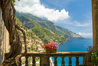 CK Turancar, Letecký poznávací zájazd, Kampánia, Positano