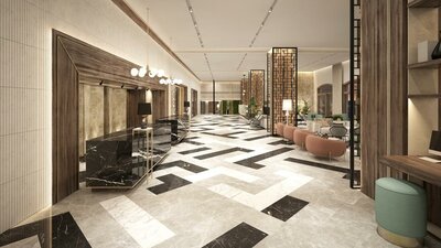 Hotel Theartemis Palace - lobby - letecký zájazd CK Turancar-Kréta-Rethymno
