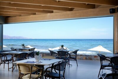 Hotel Arina Beach- letecký záber -letecký zájazd CK Turancar-Kréta-Agia Marina