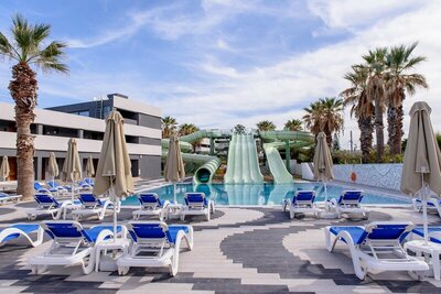Hotel Arina Beach- letecký záber -letecký zájazd CK Turancar-Kréta-Agia Marina