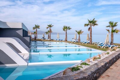 Hotel Arina Beach- letecký záber -letecký zájazd CK Turancar-Kréta-Agia Marina