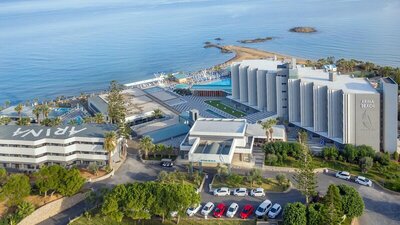 Hotel Arina Beach- letecký záber -letecký zájazd CK Turancar-Kréta-Agia Marina
