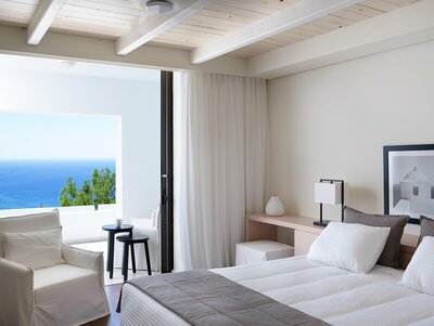 Hotel Esperos Village Blue - izba s výhľadom na more - letecký zájazd CK Turancar (Rodos, Faliraki)