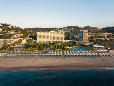 Hotel Esperos Palace - pláž - letecký zájazd CK Turancar (Rodos, Faliraki)