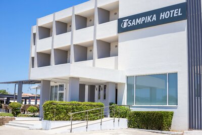 Hotel Tsampika - vchod do hotela - letecký zájazd CK Turancar (Rodos, Faliraki)