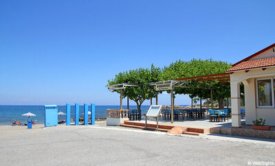 Hotel Nikos - pláž - letecký zájazd CK Turancar (Rodos, Faliraki)