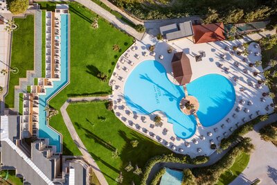 Hotel Kresten Palace - letecký pohľad - letecký zájazd CK Turancar (Rodos, Faliraki)