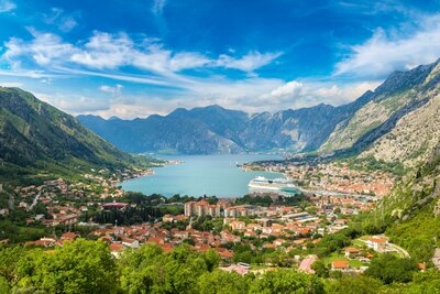 CK Turancar, autobusový poznávací zájazd, Balkán, Čierna Hora, Kotor - panoráma mesta