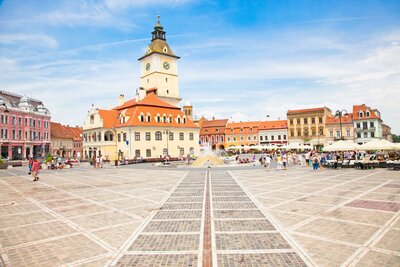 CK Turancar, autobusový poznávací zájazd, Rumunsko - Sedmohradsko a Transylvánia, Brašov, radnica