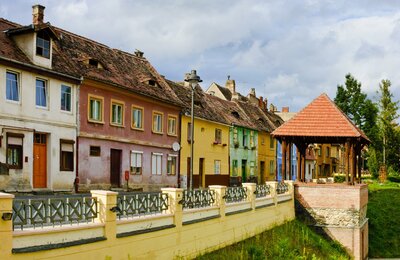 CK Turancar, autobusový poznávací zájazd, Rumunsko - Sedmohradsko a Transylvánia, Sibiu, typická architektúra