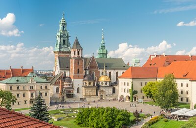 CK Turancar, autobusový poznávací zájazd, Krakow a Wroclaw, Wawel, socha sv. Váslava a sv. Stanislava