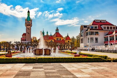 CK Turancar, autobusový poznávací zájazd, Poľsko - Mazúrske jazerá, Sopot, cetnrum mesta